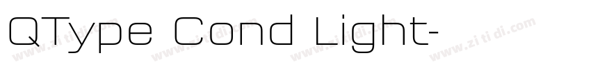 QType Cond Light字体转换